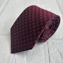 美品　R.KIKUCHI ネクタイ　ボルドー系　シルク100% 堀越