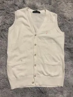 イーストボーイベストカーディガン　ホワイト 9号