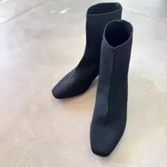 【新品】OPAQUE.CLIP オペーク スクエアトゥ ニットソックスブーツ M