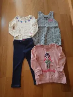 4点セット ダディオダディ カットソー パンツ チュニック ロングT