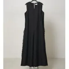 Mewl サイドフリルオールインワン ブラック