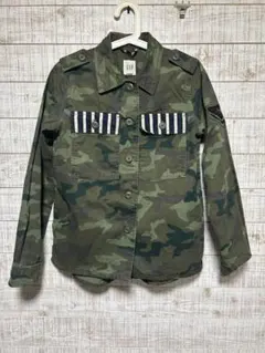 GAP ギャップ カモフラ 迷彩柄 ミリタリージャケット XS コットン 裏地 