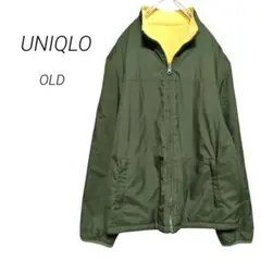 美品【ユニクロ】リバーシブルジャケット 紺タグ OLDユニクロ ボアジャンパー