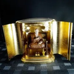 仏像 大日如来 純金メッキ 高岡銅器 厨子入り - メルカリ