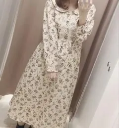 evelyn 小花柄 セーラー ワンピース