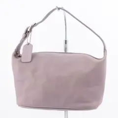 A251【美品】オールドコーチ／4145　ハンドバッグ　シルバー金具　ラベンダー