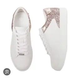 JIMMY CHOO ホワイト グリッター スニーカー　37