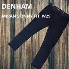 デンハム MILAN スキニーフィットW29 ネイビ