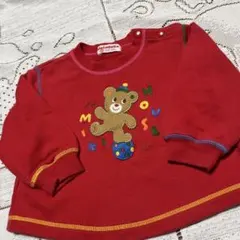 レトロ　ミキハウス ☆赤 トレーナー ☆80