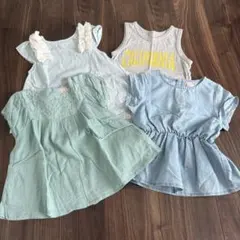 ②プティマイン まとめ売り　Tシャツ　トップス　4着セット　110