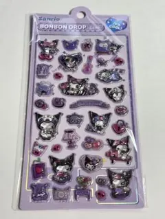 （年末sale）ぷくっと硬い3D立体シール☆パープル2