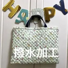 レッスンバッグ　絵本バッグ　撥水加工　ユニコーン　入園入学
