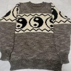 最終値下げ22AW BLACK WEIRDOS Yin-Yang Sweater