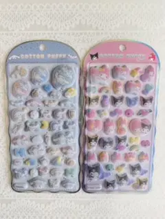 [正規品]シナモロール とマイメロ&クロミコットンパフィ2set