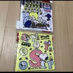 スヌーピー 巾着　コップ入れ　袋　未使用品セット