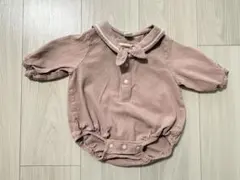 Cottoli セーラー襟付きピンクロンパース