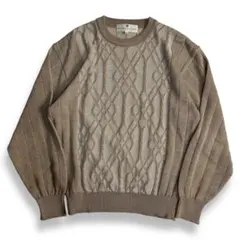 値下げ【VINTAGE】90s 3D 立体デザイン ビンテージニット レトロ古着