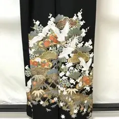 未着用 小紋 大島紬 亀甲 牡丹 格子 泥染 着物 020k - メルカリ