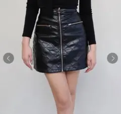 【タグ付き新品未使用】Mサイズ Randyレザータイトミニスカート