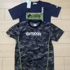 LOGOS（新品） & OUTDOOR 迷彩Tシャツセット 160のサムネイル