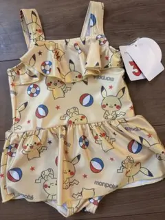 新品 モンポケ ポケモン 水着 80cm ワンピース