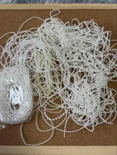 ガーランド フェイクパール 白 ホワイト 2mm 4mm まとめ売り