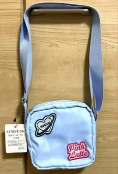 【新品未使用】PINK-latte ワッペンミニショルダー(ブルー)のサムネイル