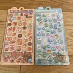 ボンボンドロップ シール 　２点セット　めろめろボンボン　ほかほかボンボン