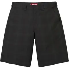 Supreme Work Shorts Black Plaid 30インチ - メルカリ