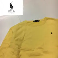 ポロラルフローレン スウェット メンズL イエロー 刺繍ロゴ