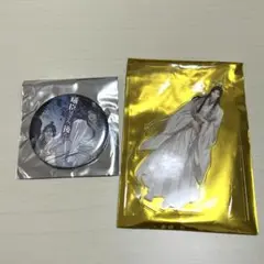 魔道祖師 完結記念展 魏無羨 藍忘機 ゴールドメタリック 缶バッジ