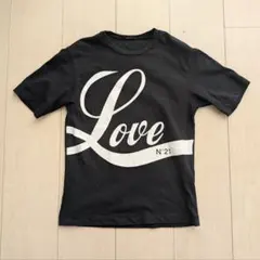 N°21 ロゴプリント Tシャツ ブラック サイズ8のサムネイル