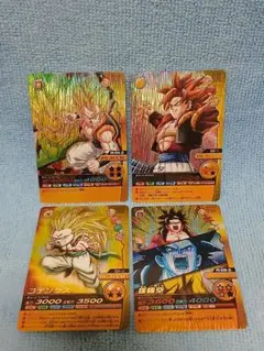 ドラゴンボールデータカードダス 爆裂インパクト 爆レア ゴジータ 孫悟空 未使用