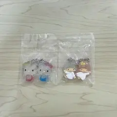 サンリオキャラクターズ なかよしドロップチャーム キティ キキララ2点セット