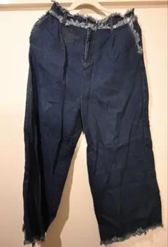 Riche glamour フリンジデニムパンツ M