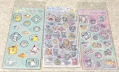 サンリオシール3枚セット　はぴだんぶい　シナモン　うるちゅるPOP SEAL