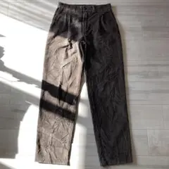 太畝コーデュロイパンツ ツータック テーパード ブラウン Mサイズ ヴィンテージ