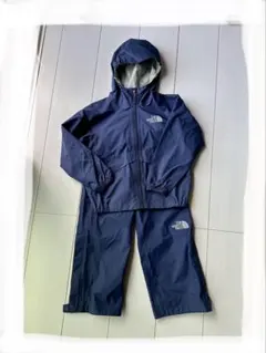 THE NORTH FACE レインスーツ 110 ネイビー