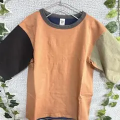 美品Jackman 日本製 切替Tシャツ M マルチカラー 古着 アシンメトリー