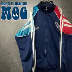 90s《US古着》 アディダス トラックジャケット トレフォイル 刺繍ロゴ