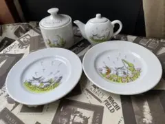 わちふぃーるど ダヤン 小さなお茶会セット＆デザートグラス2点