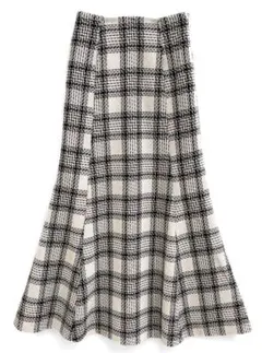 GRL ロービングチェックマーメイドロングスカート[tu1368]
