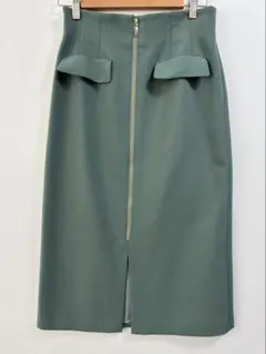 プロポーション PROPORTION 上品細見えフロントZIPスカートのサムネイル
