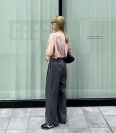 feepur ピンク　シアートップス