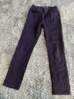 黒 デニムパンツ ゴムウエスト グローバルワークキッズ