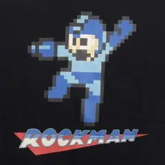 【希少】　ROCKMAN ロックマン　8bitドット絵 Tシャツ　Mサイズ　黒