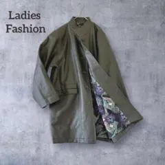 Ladies Fashion ヴィンテージ フェイクレザージャケット M