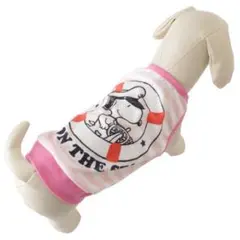 犬服 PEANUTS SNOOPY スヌーピー マリンパイルタンク ピンク5号