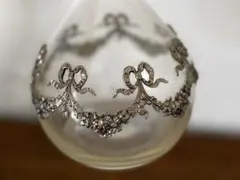 ルネ・ラリック】ブーゲンビリア ゴールド オレンジ 花文 花生 花器