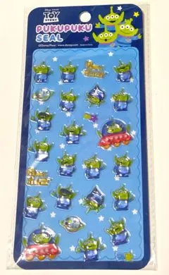 新品 正規品 ぷくぷくジェリーシール リトルグリーンメン シール ディズニー